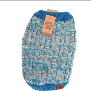 C.C Beanie Dog Sweater, Blue